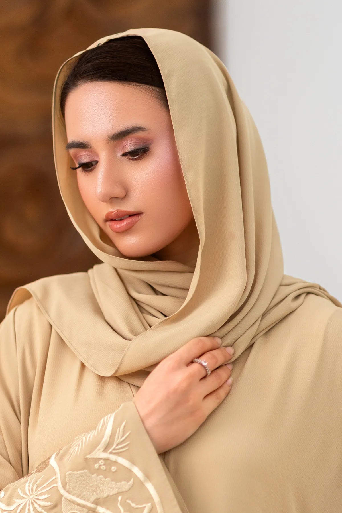 Camel Georgette Hijab