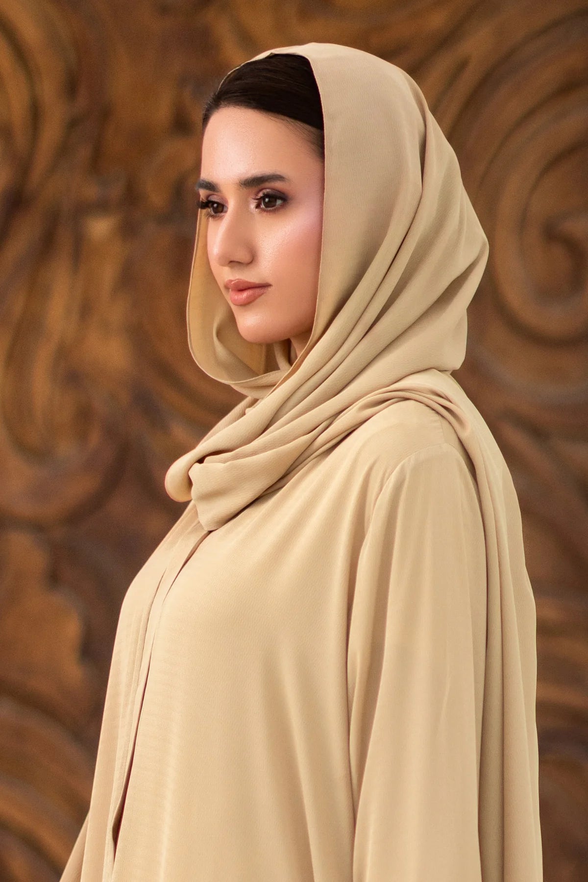 Camel Georgette Hijab