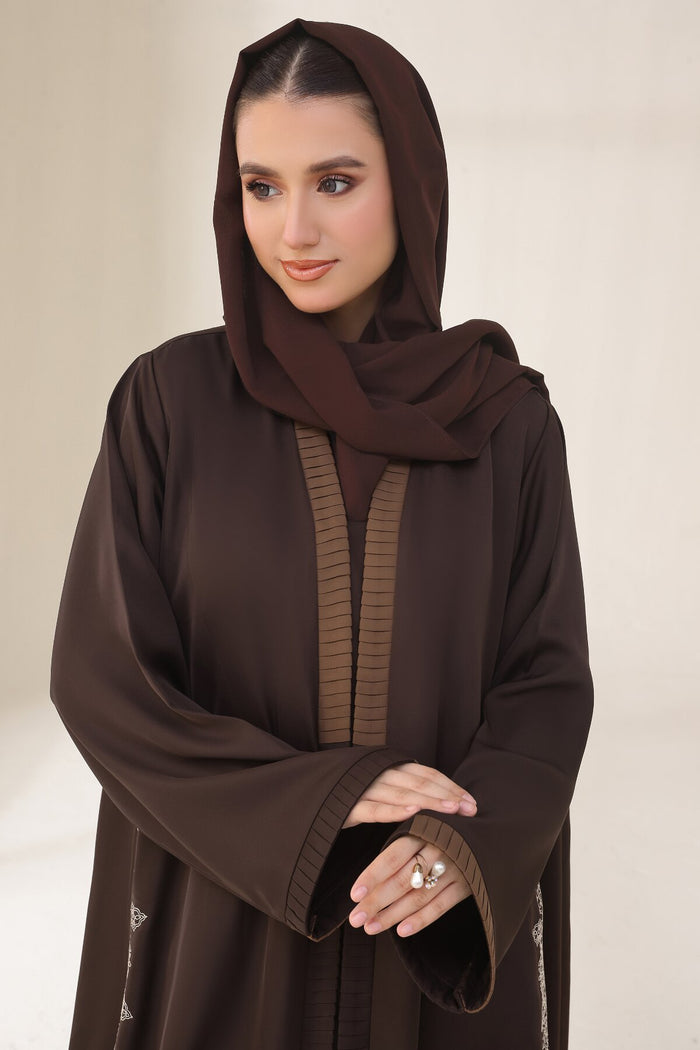 Congo Brown Kimono Abaya