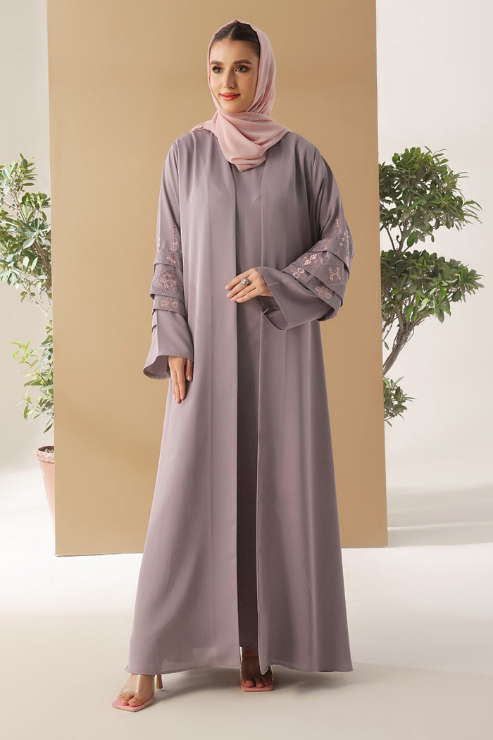 Dusty Lavender Shrug Abaya