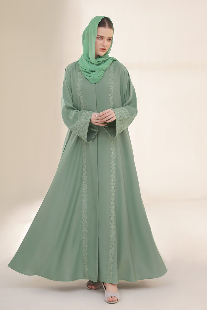Pistachio Cord Abaya